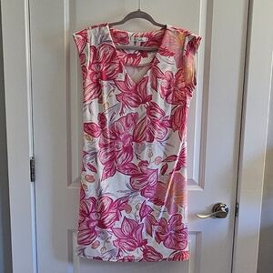 Aryeh Pink and Orange Floral Dress